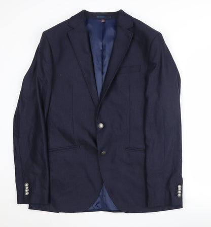 Mens UK Size 42 Marks and Spencer Regular Blue Suit Jacket