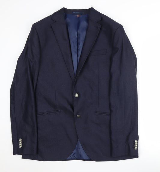 Mens UK Size 42 Marks and Spencer Regular Blue Suit Jacket