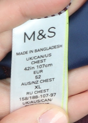 Mens UK Size 42 Marks and Spencer Regular Blue Suit Jacket