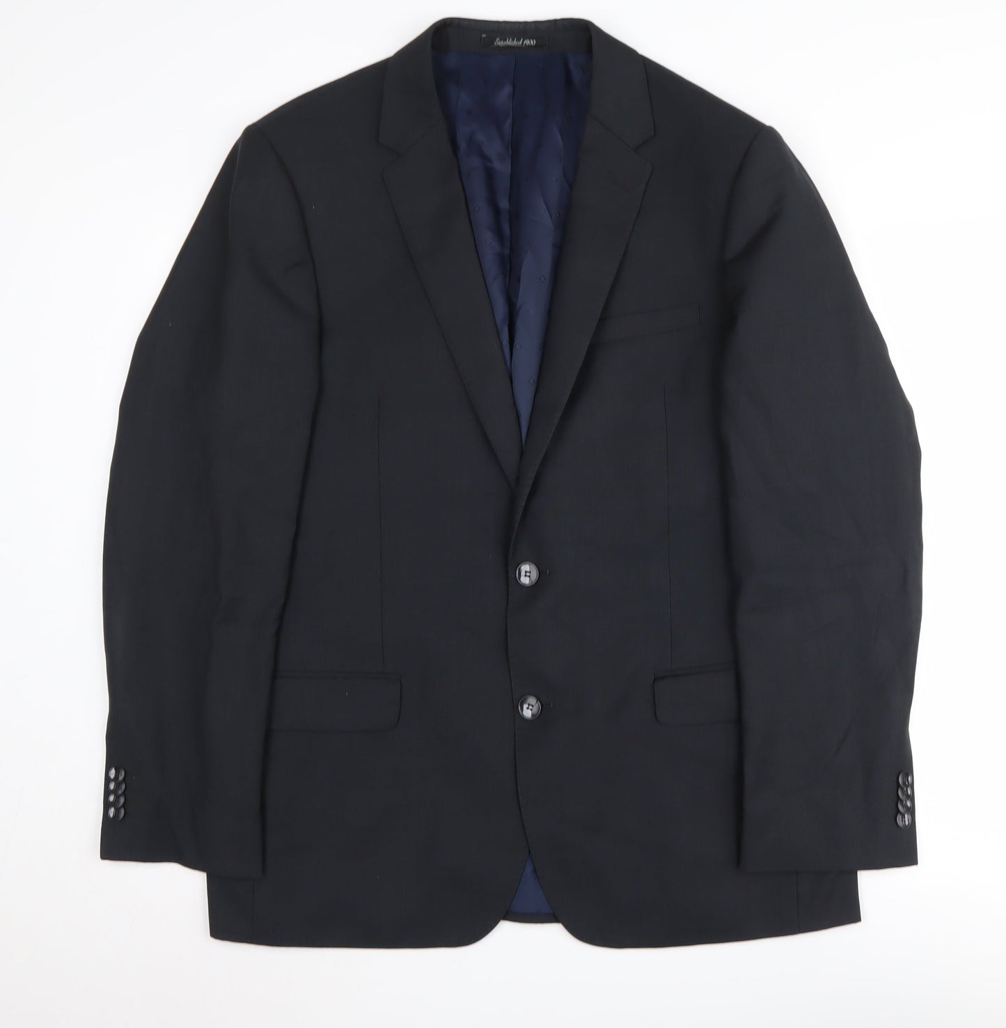 Austin Reed Men's Black 42R Blazer Jacket Classic Fit