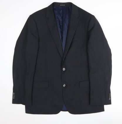 Austin Reed Men's Black 42R Blazer Jacket Classic Fit