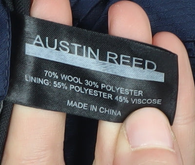 Austin Reed Men's Black 42R Blazer Jacket Classic Fit