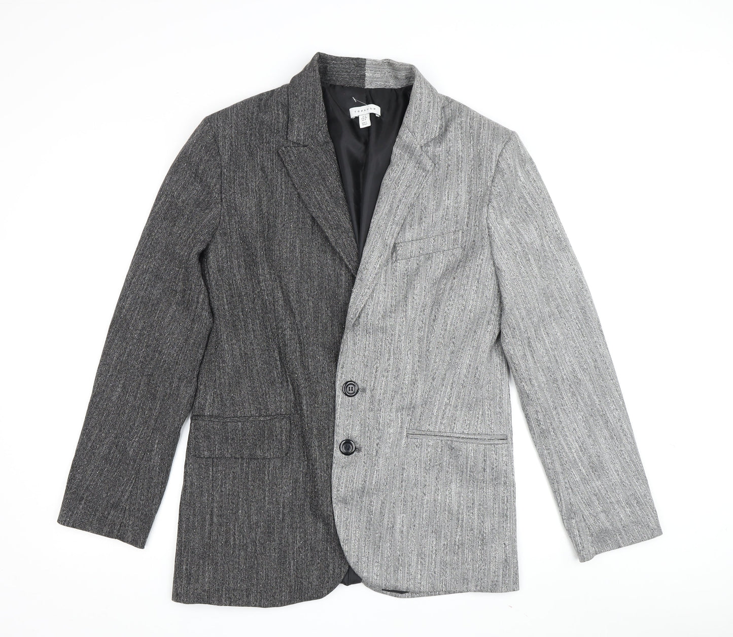 Womens UK Size 8 Topshop Grey Basic Jacket