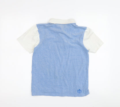 Sonneti Boys Blue White Polo Shirt 10-12 Years, Cotton Casual