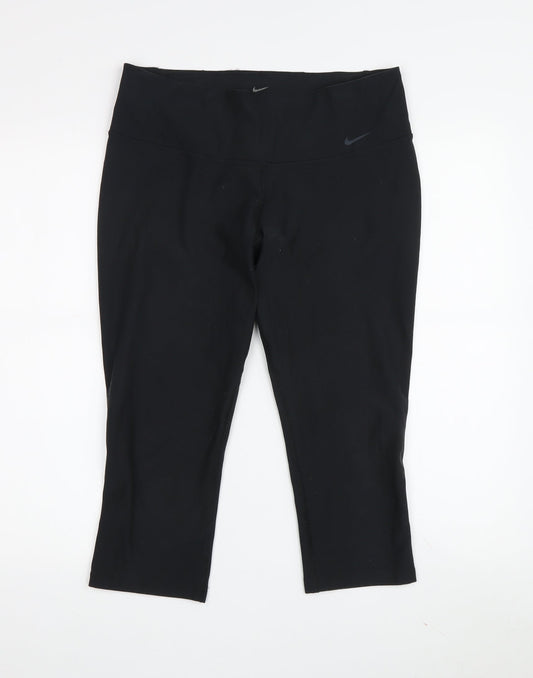 Nike Women's Black Cropped Athletic Leggings M