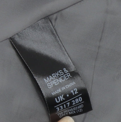 Marks and Spencer Women's Sheath Dress Grey Size 12