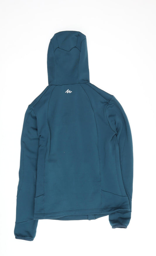 Decathlon Women's Green Full Zip Hoodie, L - Activewear