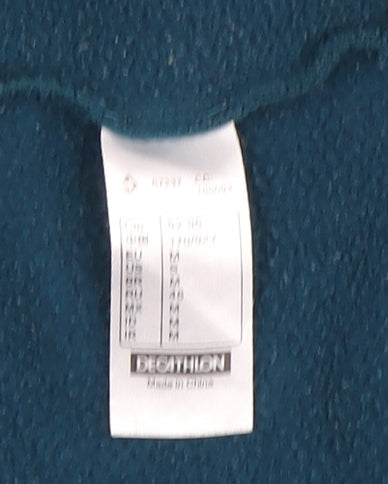 Decathlon Women's Green Full Zip Hoodie, L - Activewear