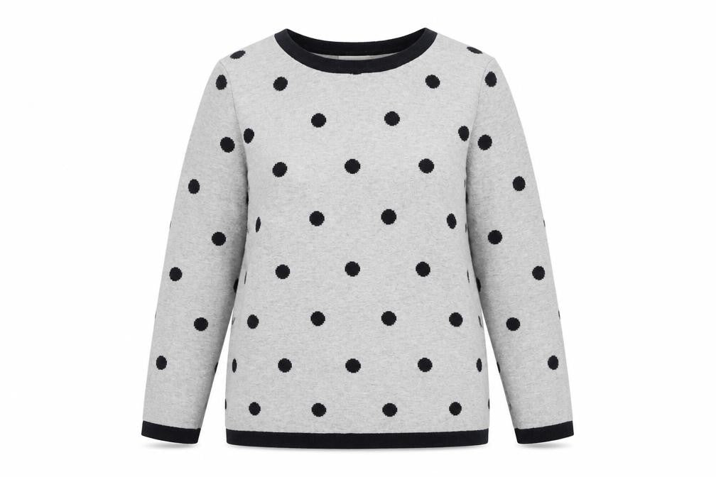 Womens UK Size L Adrienne Vittadini Grey Cardigan Jumper