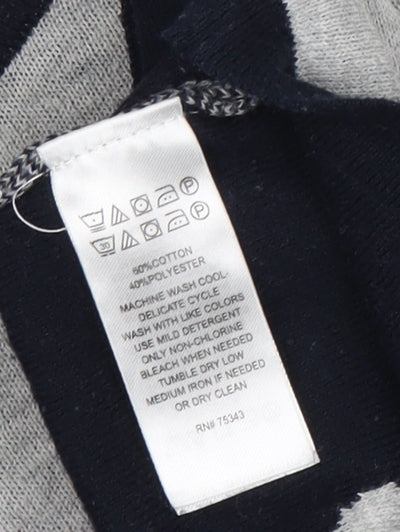 Womens UK Size L Adrienne Vittadini Grey Cardigan Jumper