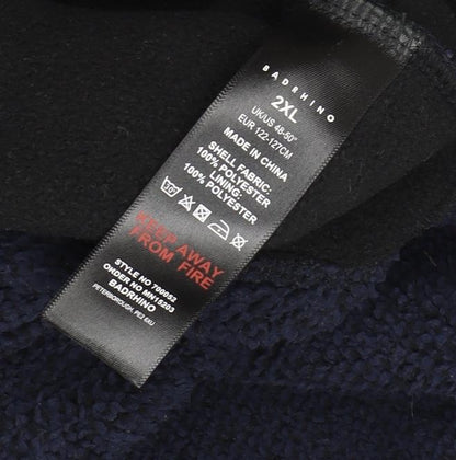 Badrhino Men's Blue 2XL Basic Jacket Full Zip