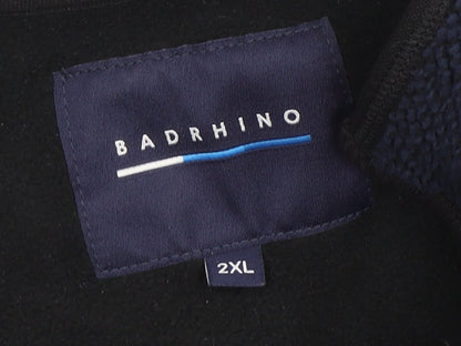 Badrhino Men's Blue 2XL Basic Jacket Full Zip