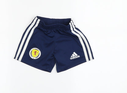 Adidas Unisex Baby Blue Shorts 18-24 Months