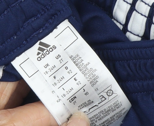 Adidas Unisex Baby Blue Shorts 18-24 Months