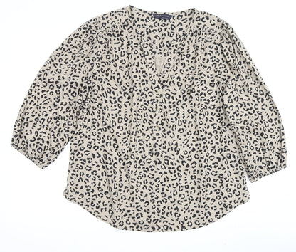 Womens UK Size 12 Marks and Spencer Brown  Blouse