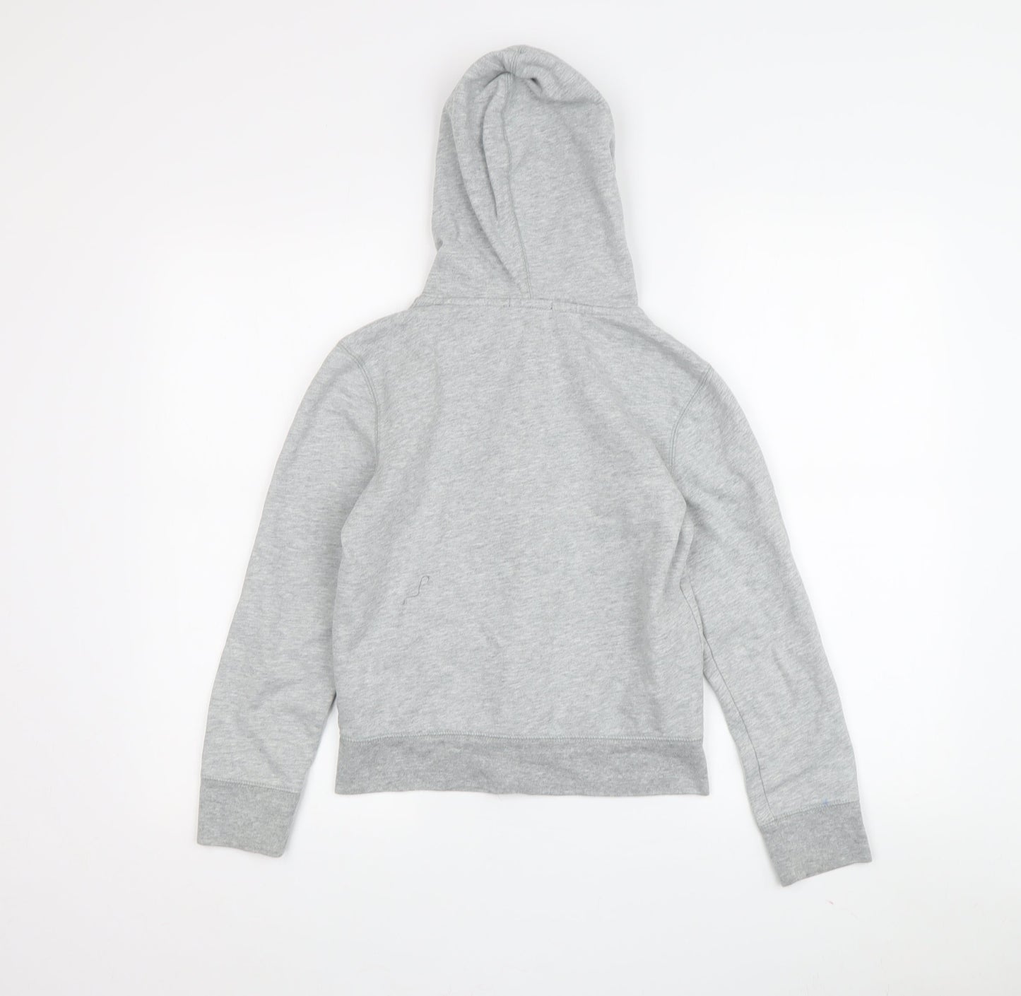 Gap Girls Grey Full Zip Hoodie 10-11 Years Embroidered