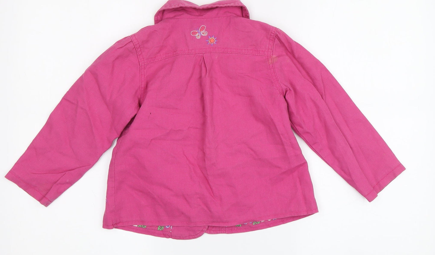 Cherokee Girls Pink Embroidered Jacket 3-4 Years