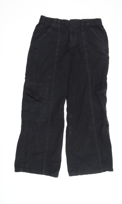 BDG Women's Black Cargo Trousers - Size S, Casual & Comfy