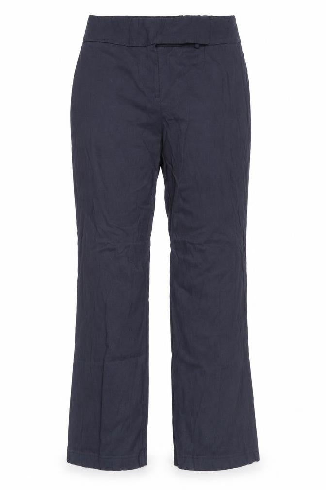 Womens UK Size 14 AMARANTO Regular Fit Casual Blue Trousers
