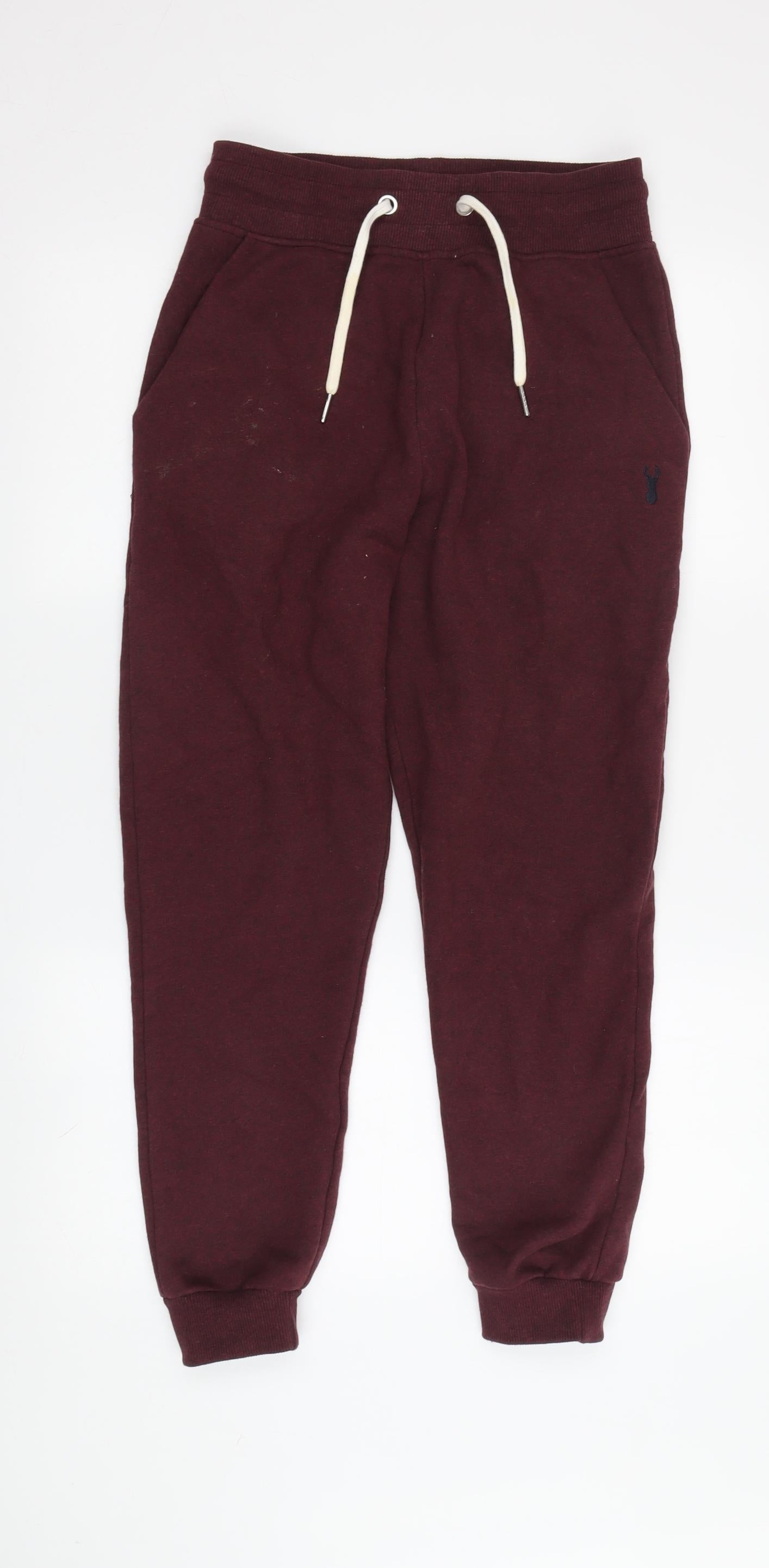 Womens UK Size XS NEXT Regular Fit Jogger Red Trousers