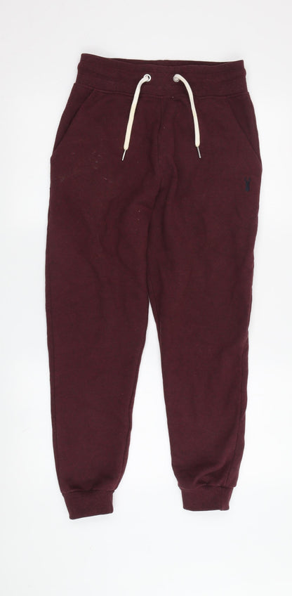 Womens UK Size XS NEXT Regular Fit Jogger Red Trousers