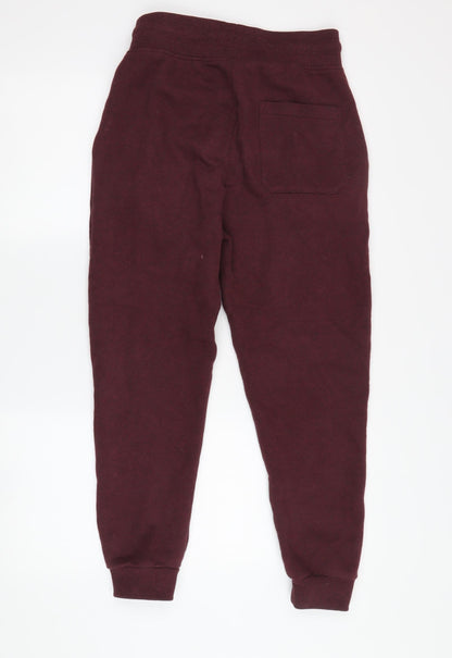 Womens UK Size XS NEXT Regular Fit Jogger Red Trousers
