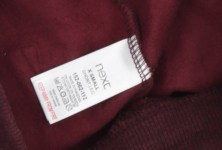 Womens UK Size XS NEXT Regular Fit Jogger Red Trousers