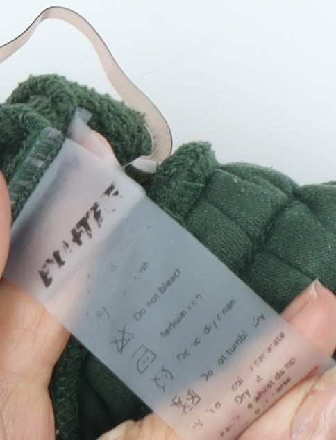 Men's Green Jogger Trousers M - Casual Cotton Blend