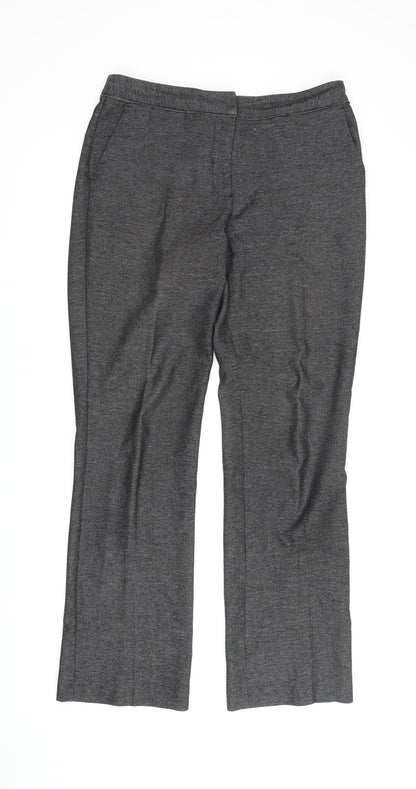 Next Women's Grey Straight Dress Pants Size 10L