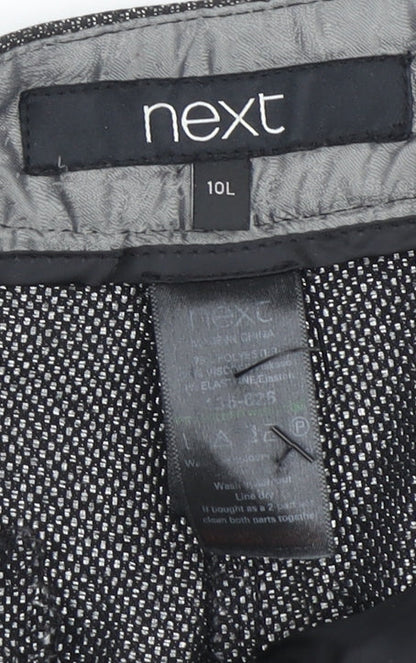 Next Women's Grey Straight Dress Pants Size 10L