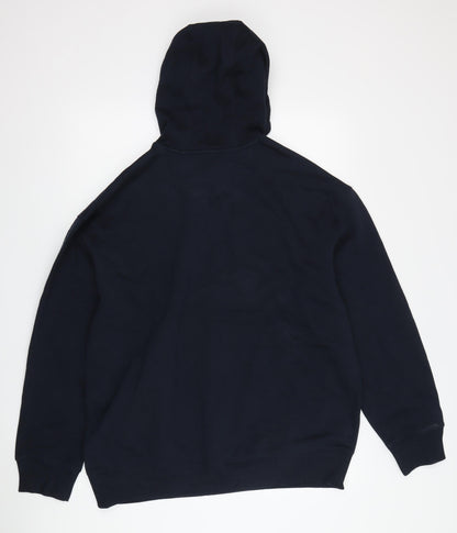 Mens UK Size M Marks and Spencer Black Pullover Hoodie