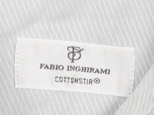 Mens UK Collar Size 15.5 Fabio Inghirami Smart Grey  Dress Shirt