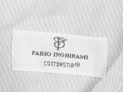 Mens UK Collar Size 15.5 Fabio Inghirami Smart Grey  Dress Shirt