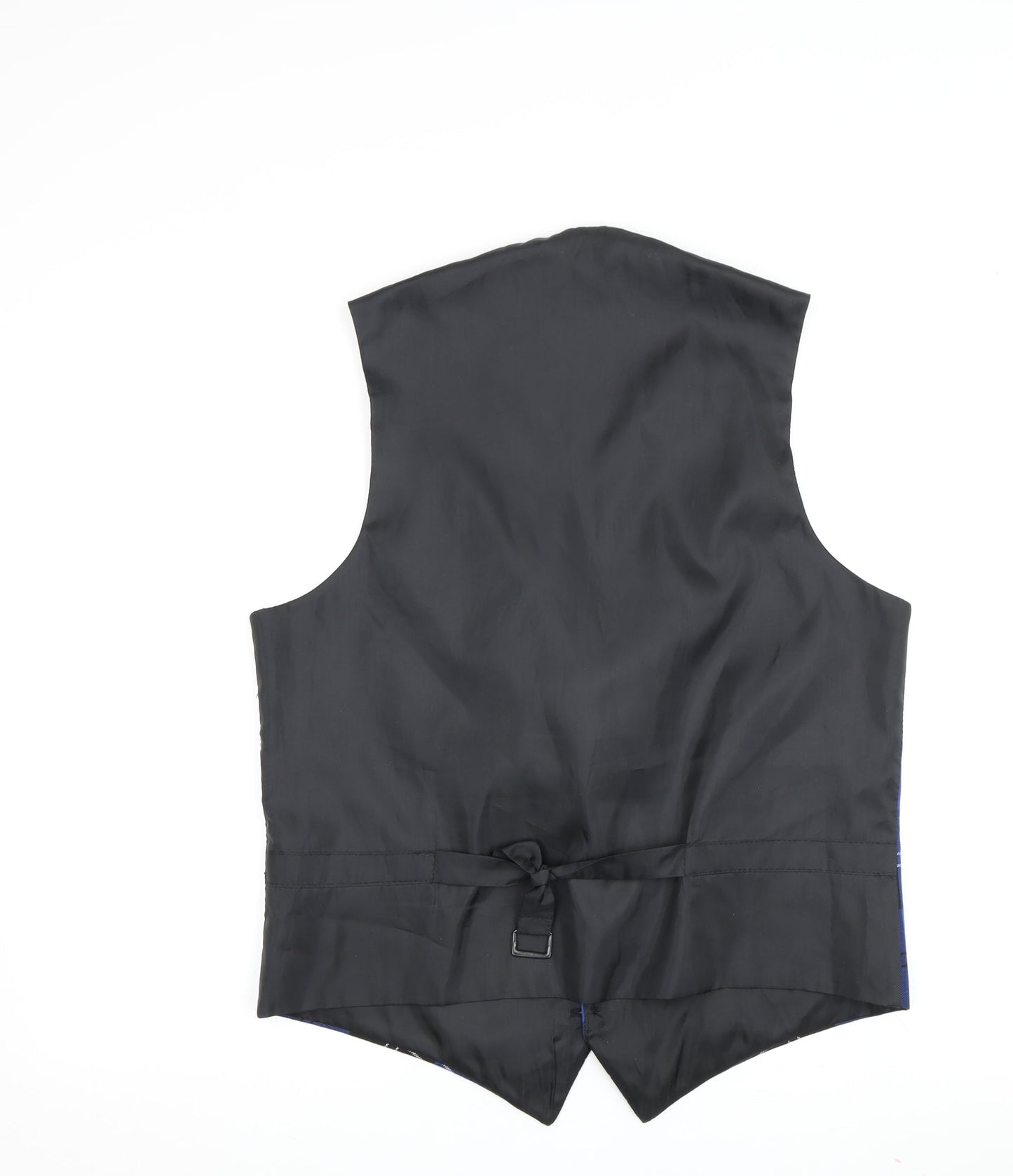Mens UK Size 40 Get Shirty Blue Waistcoat