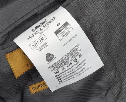 Marks and Spencer Men's Grey Blazer 44 Regular Fit