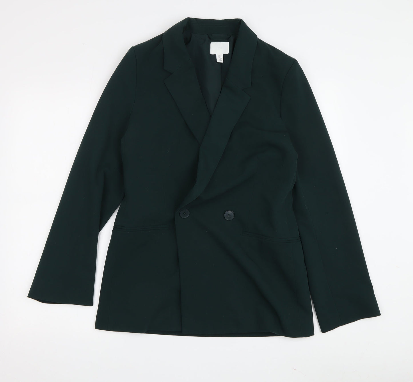 Womens UK Size XS H&M Green Basic Jacket