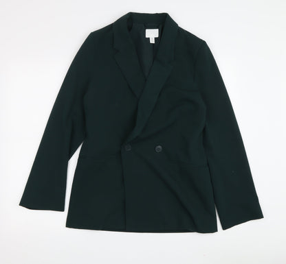 Womens UK Size XS H&M Green Basic Jacket