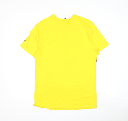 George Unisex Yellow T-Shirt, Size S, Fun Design