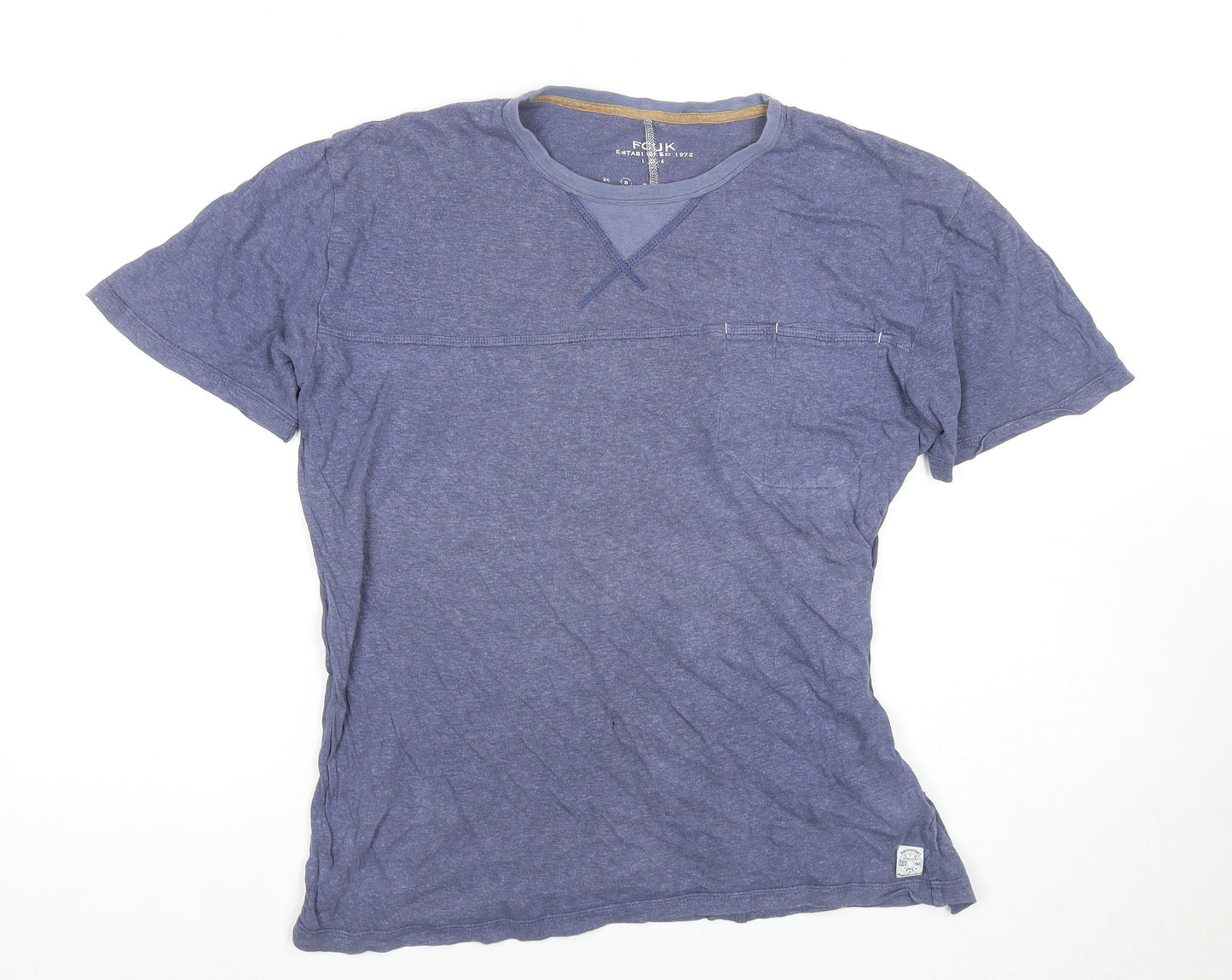 French Connection Blue Unisex T-Shirt S