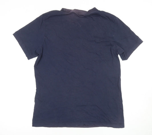 Nike Men's Blue Medium Logo T-Shirt