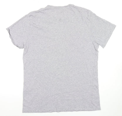 Levi's Men's Grey Logo T-Shirt, Size L, Short Sleeve