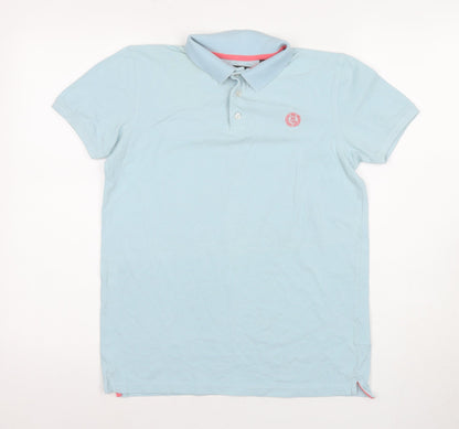 Henri Lloyd Boys Blue Polo Shirt 14-15 Years Casual Logo