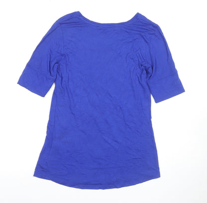 Womens UK Size XS Part Two Blue Basic T-Shirt