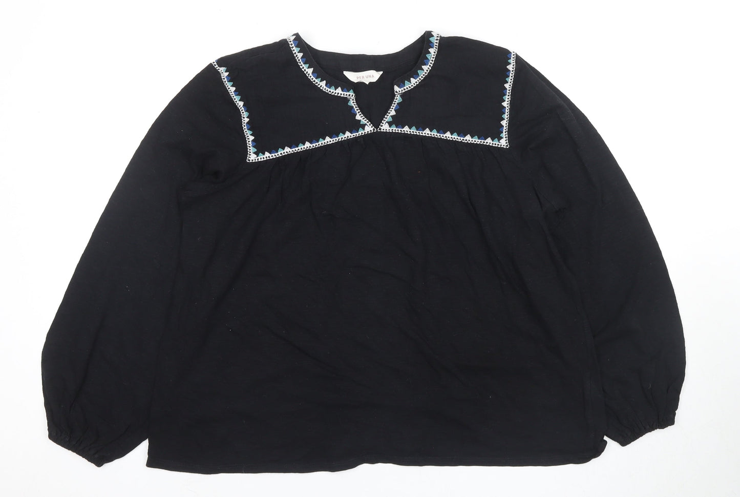 Womens UK Size 10 Marks and Spencer Black Basic Blouse