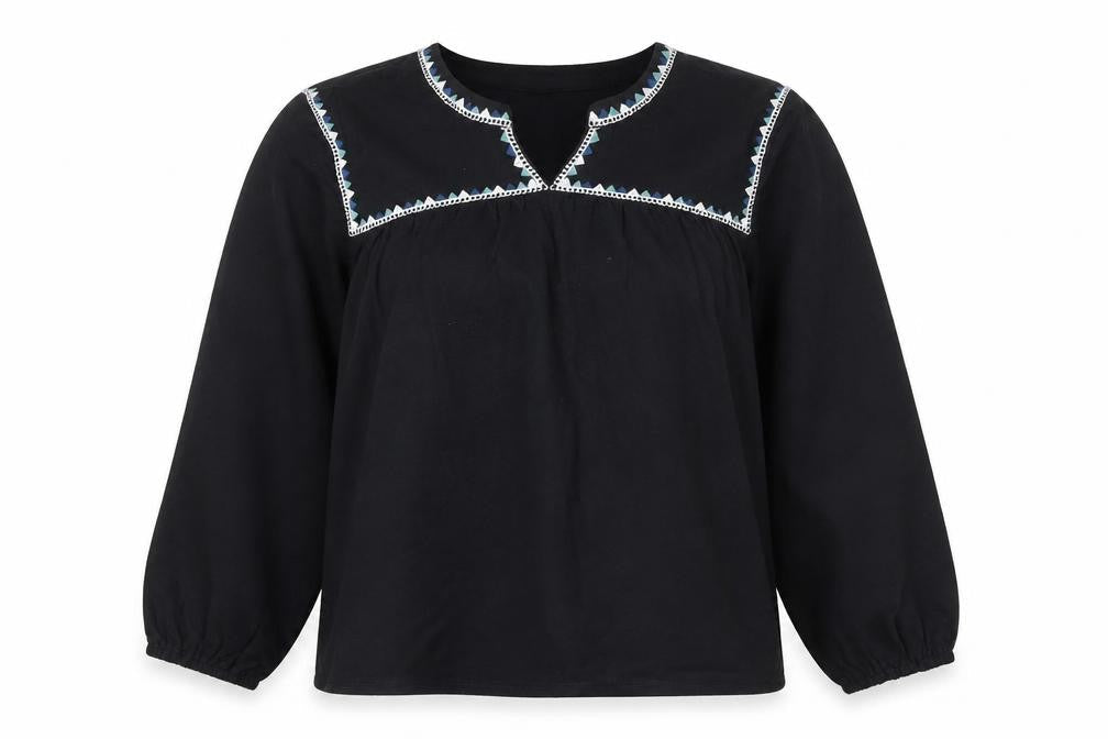 Womens UK Size 10 Marks and Spencer Black Basic Blouse