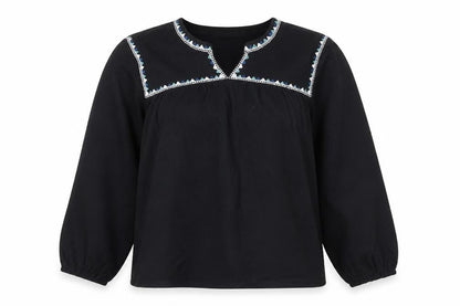 Womens UK Size 10 Marks and Spencer Black Basic Blouse