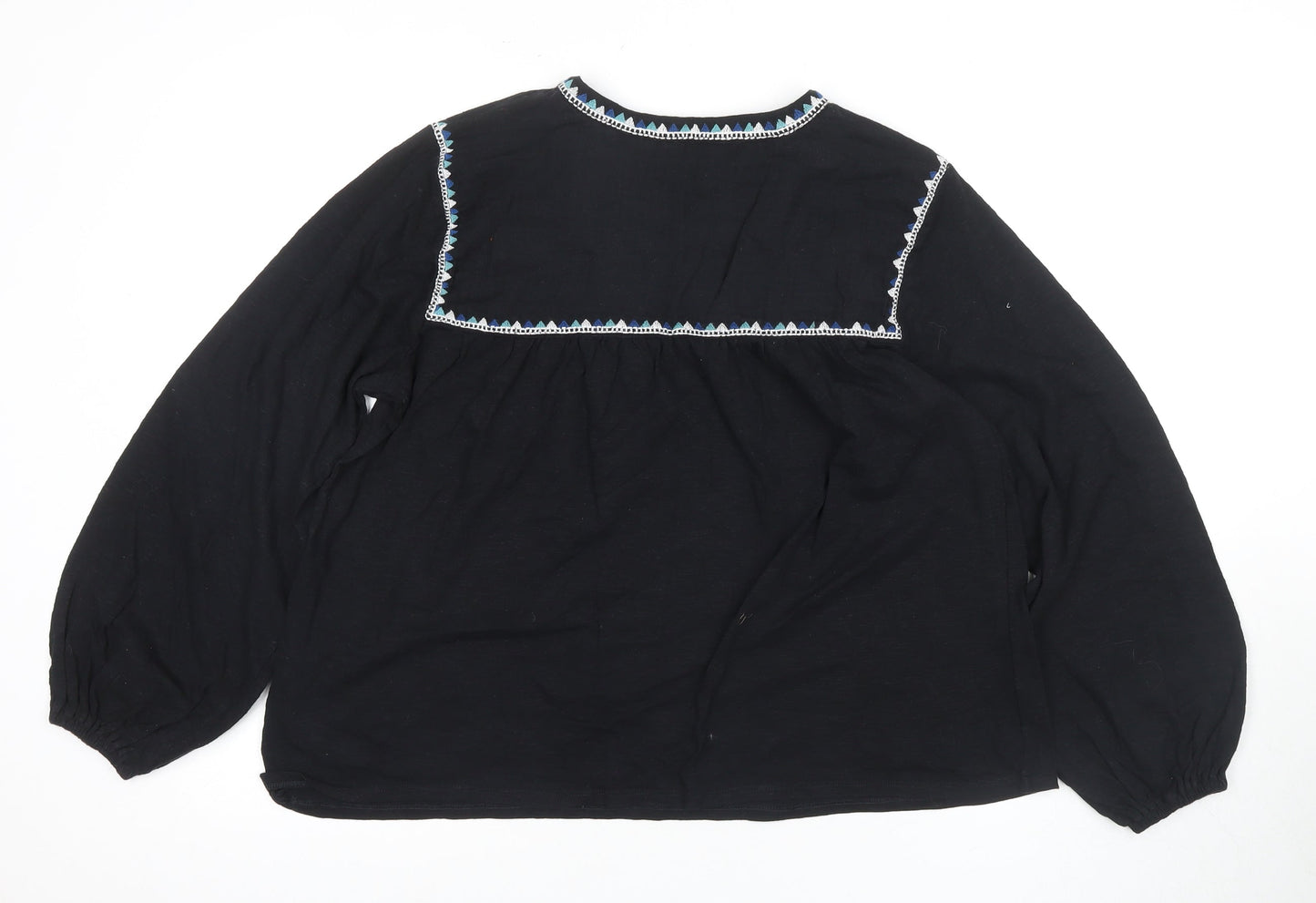Womens UK Size 10 Marks and Spencer Black Basic Blouse