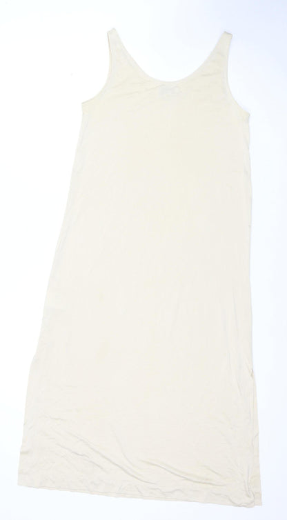 Weekday Women's Beige XS Tank Dress, Long, Sleeveless