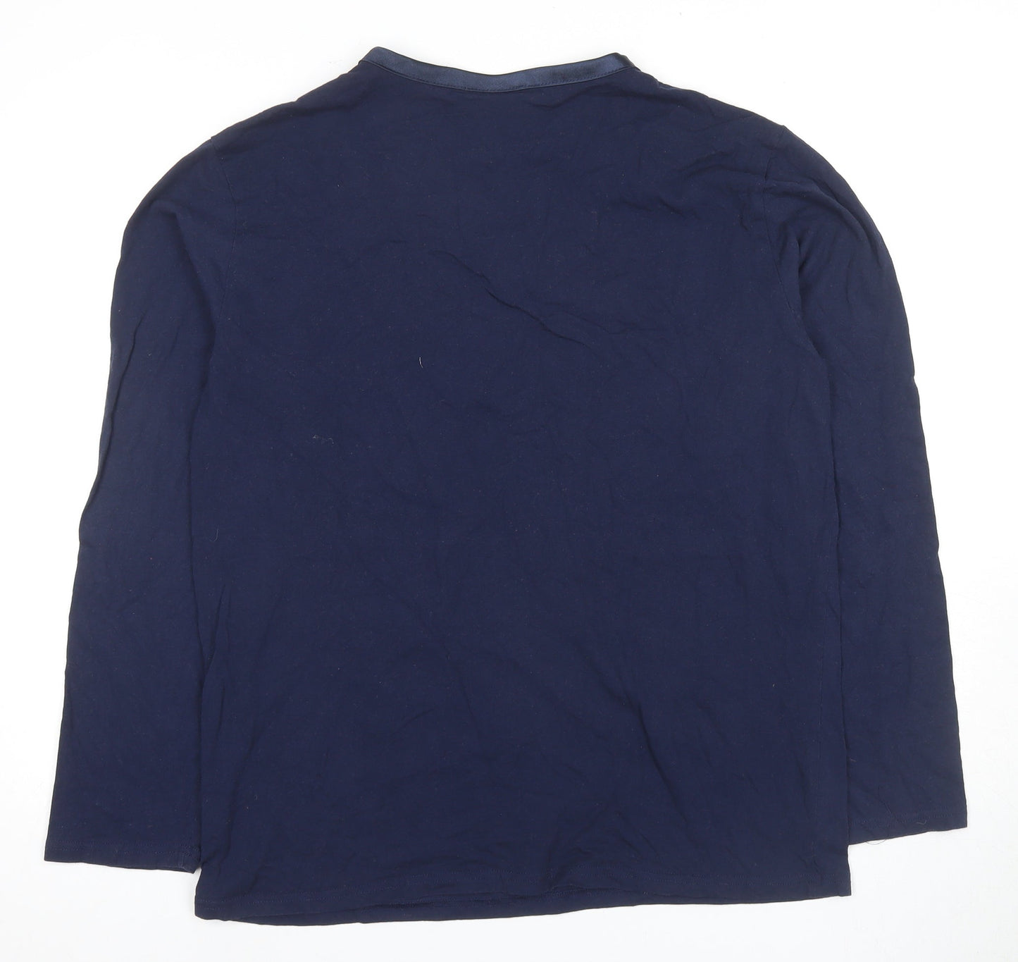 Temperley London Women’s Blue Cotton Crew Neck Top - Large