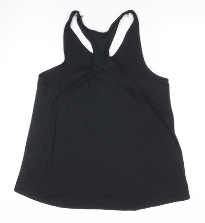 Marks and Spencer Women's Black Tank Top Size 8